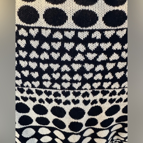 LOFT Black and White Patterned Sweater - Picture 8 of 12